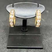 ダイヤ付K18ピアス|K18