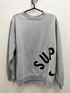 ARC CREWNECK HEATHER GREY|SUPREME×NIKE
