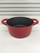 IH対応 ｺｺｯﾄ鍋 24CM 赤|SKATER