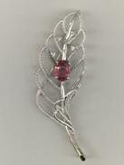 石付きブローチ|K18WG