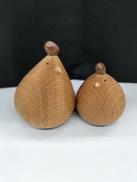 森の仲間たち ニワトリ 二羽|HISA・CRAFT ASAHIKAWA