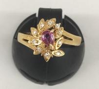 石付きリング|K18