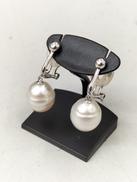K18 WG K14 パール付きピアス|総6.3g