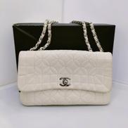 シャネル フラワーステッチ チェーンショルダーバッグ|CHANEL