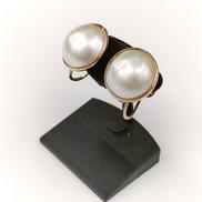 K18 パール付きイヤリング|4.1g