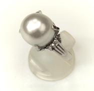 Pt900 ダイヤモンド付きプラチナリング|9.1g