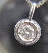 Pt850 ダイヤモンド付きネックレス|5.1g