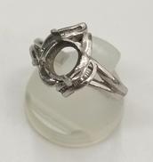 Pt900 ダイヤモンド付きプラチナリング|6.1g