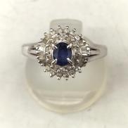 Pt900 ダイヤモンド付きプラチナリング|5.5g