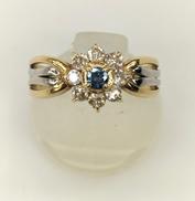 K18 ダイヤモンド付きリング|0.104/0.35CT