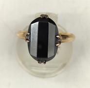 K18 石付きデザインリング|3.4g