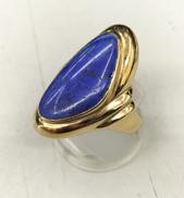 K18 石付きデザインリング|5.5g