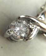 一粒ダイヤモンド付きプラチナネックレス|D0.187CT