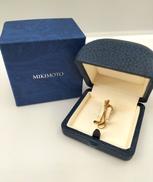 ミキモト K18 ゴルフデザインパール付きブローチ|MIKIMOTO