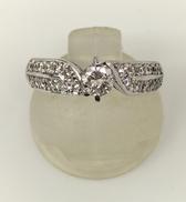 ダイヤモンド付きプラチナリング|D0.304ct/D0.28ct