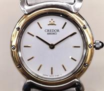 K18ベゼル セイコー クレドール クオーツ腕時計|SEIKO
