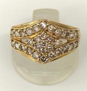 K18 1カラット ダイヤモンド付きリング|D1.00CT