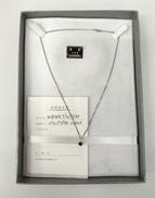 K18WG ブラックダイヤモンド付きネックレス|ブラックダイヤ 0.30CT