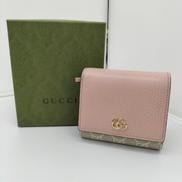 グッチ ダブルGバイカラー ミディアムウォレット|GUCCI