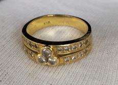 18石付きリング|不明