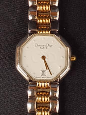 オクタゴンSSコンビ クウォーツデイト|CHRISTIAN  DIOR