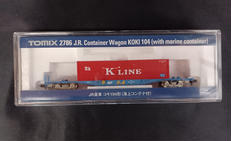 JR貨車 コキ104形(海上コンテナ付き)|TOMIX