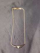 ブラックエナメルツイストバーネックレス|CHRISTIAN  DIOR