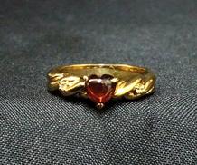 リング　石付|K18