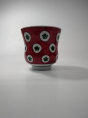 赤絵梅花紋湯のみ|源右衛門窯