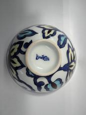 赤絵更紗唐花紋碗|源右衛門窯