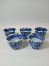 染付獅子 茶器5点セット|源右衛門窯