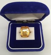 K18黄色石リング|