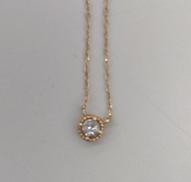 K10 石付きネックレス|