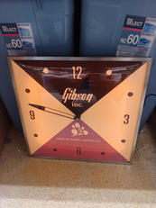 VINTAGE LIGHTED WALL CLOCK|PAM CLOCK