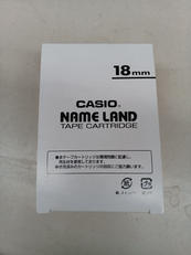 テープカートリッジ 白テープ黒字 18MM|CASIO