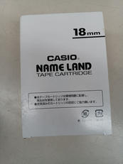 ③ テープカートリッジ 白テープ黒字|CASIO