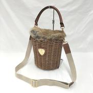 オーバールかごバッグ☆used セール】 レザー編み込みバッグ （かごバッグ）｜HOUSE OF LOTUS