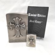 ZIPPOオイルライター|SKULL CROSS