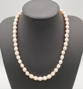 パールシルバーネックレス|ノーブランド