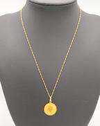 K18ネックレス コイン|