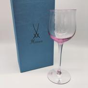 ワイングラス（紫　箱しみ）|MEISSEN