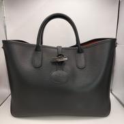 トートバッグ ロゾサフィアーノレザーブラック|LONGCHAMP