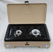 ポータブルガスカセットコンロ KAMA-DOツーバーナー|ALADDIN