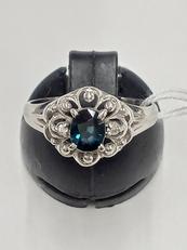 石付きリング　（青）|PT900