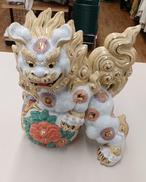 玉乗獅子|九谷焼