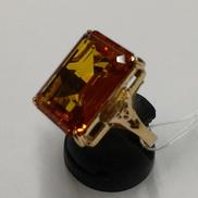 石付きリング（オレンジ）|K18