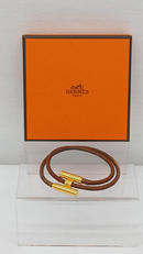 トゥルニスレザーメタルバングル|HERMES