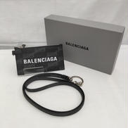 レザー コイン&カードケース ネックストラップ付き|BALENCIAGA