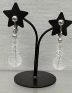 水晶 イヤリング|-