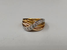 K18+pt900コンビリング #14.5|K18+PT900